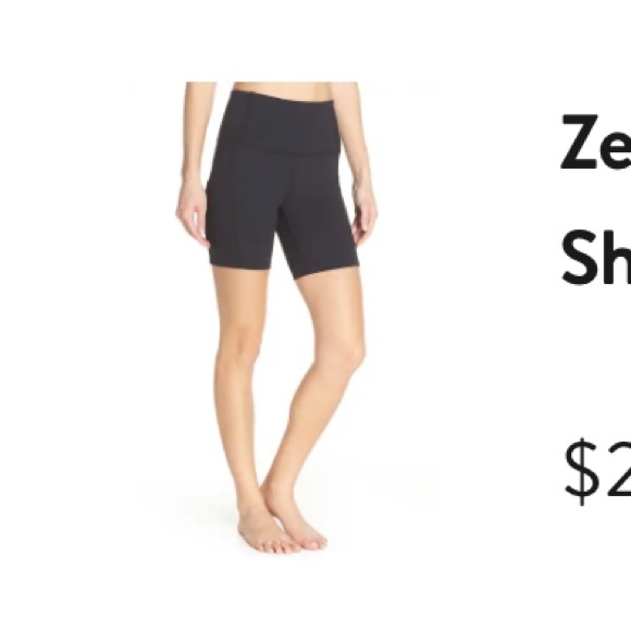 Zella Live In High Waist Pocket Bike Shorts black small - Picture 9 of 9